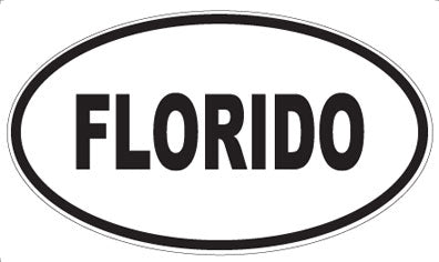 FLORIDO - Oval Sticker