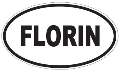 FLORIN - Oval Sticker