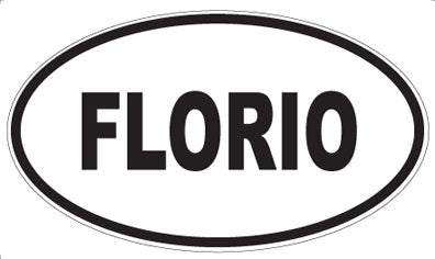 FLORIO - Oval Sticker