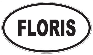 FLORIS - Oval Sticker