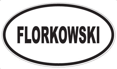FLORKOWSKI - Oval Magnet