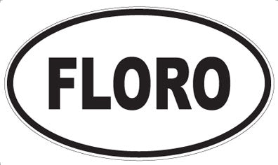 FLORO - Oval Sticker