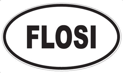 FLOSI - Oval Sticker