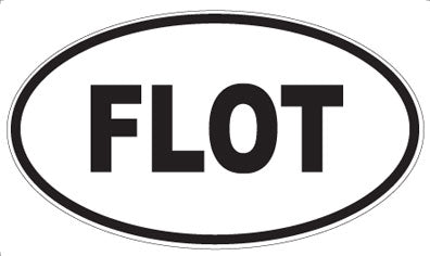 FLOT - Oval Sticker