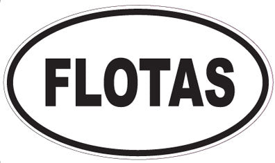 FLOTAS - Oval Sticker