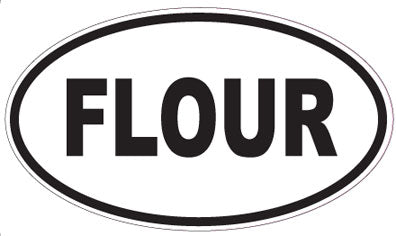 FLOUR - Oval Sticker