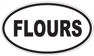 FLOURS - Oval Sticker