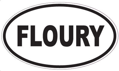 FLOURY - Oval Sticker
