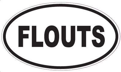 FLOUTS - Oval Sticker