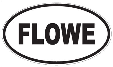 FLOWE - Oval Sticker