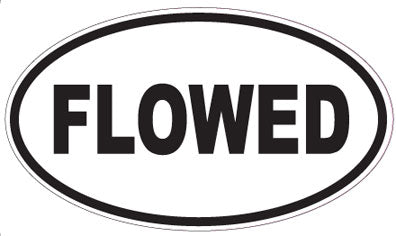 FLOWED - Oval Sticker