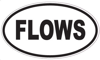 FLOWS - Oval Magnet