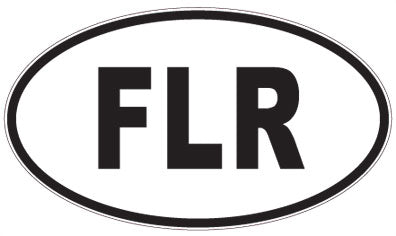 FLR - 3 Letter Initials Oval Magnet