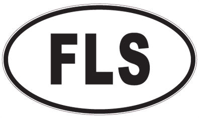 FLS - 3 Letter Initials Oval Magnet