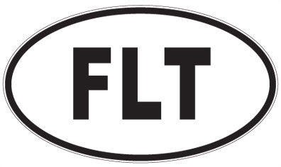 FLT - 3 Letter Initials Oval Magnet
