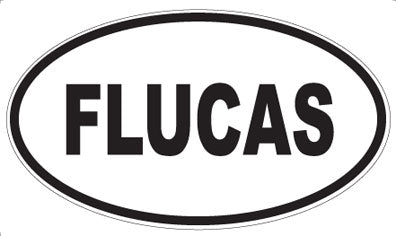 FLUCAS - Oval Sticker