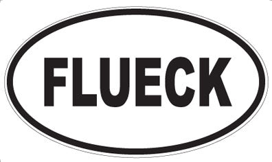 FLUECK - Oval Magnet
