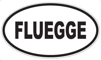 FLUEGGE - Oval Sticker
