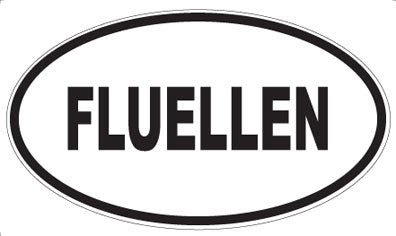 FLUELLEN - Oval Sticker