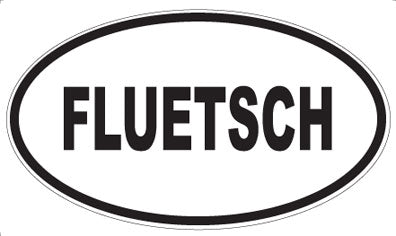 FLUETSCH - Oval Sticker