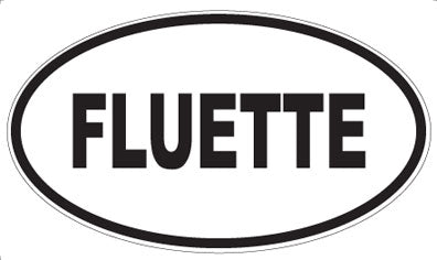 FLUETTE - Oval Sticker