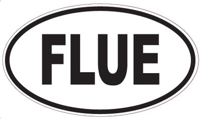 FLUE - Oval Sticker