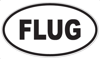 FLUG - Oval Sticker