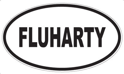FLUHARTY - Oval Magnet