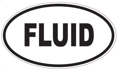 FLUID - Oval Sticker