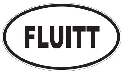 FLUITT - Oval Sticker