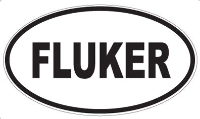 FLUKER - Oval Sticker