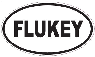 FLUKEY - Oval Sticker