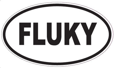 FLUKY - Oval Sticker