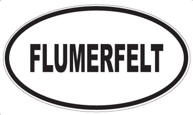 FLUMERFELT - Oval Magnet