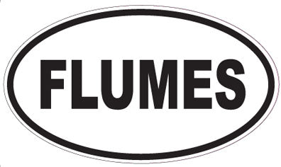FLUMES - Oval Sticker