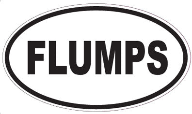 FLUMPS - Oval Sticker
