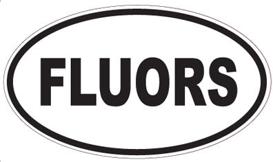 FLUORS - Oval Sticker