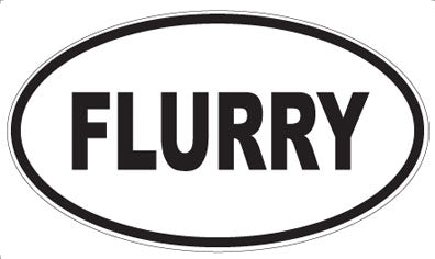 FLURRY - Oval Magnet