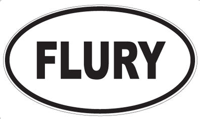 FLURY - Oval Sticker