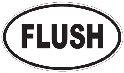 FLUSH - Oval Magnet