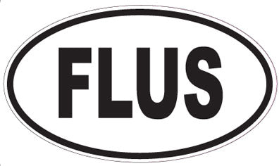 FLUS - Oval Sticker