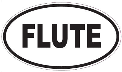 FLUTE - Oval Sticker