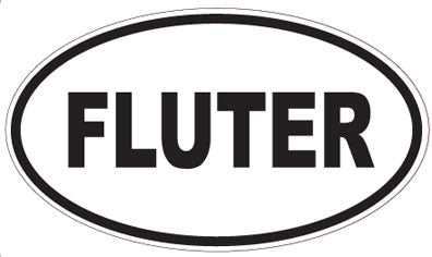 FLUTER - Oval Sticker