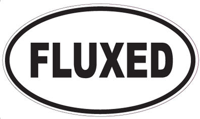 FLUXED - Oval Sticker