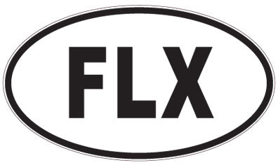 FLX - 3 Letter Initials Oval Magnet