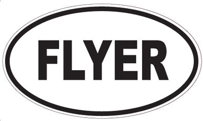 FLYER - Oval Sticker