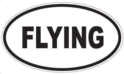 FLYING - Oval Sticker