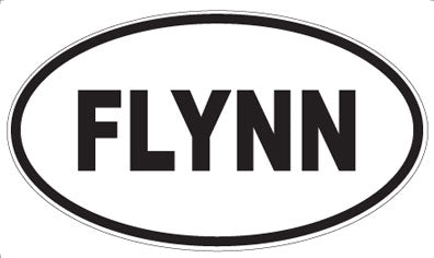 FLYNN - Oval Sticker