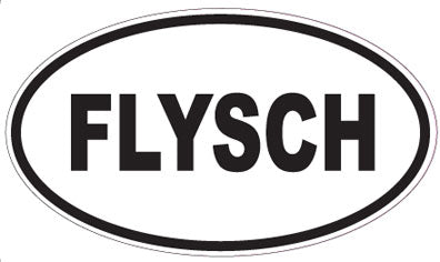 FLYSCH - Oval Sticker