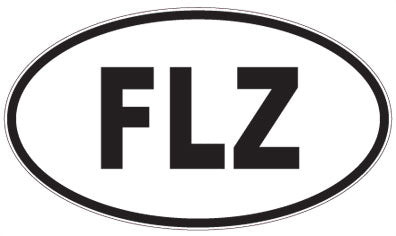 FLZ - 3 Letter Initials Oval Magnet